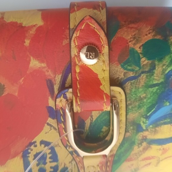 Ralph Lauren Collection Floral Multi Color French Wallet NWT - Picture 3 of 9